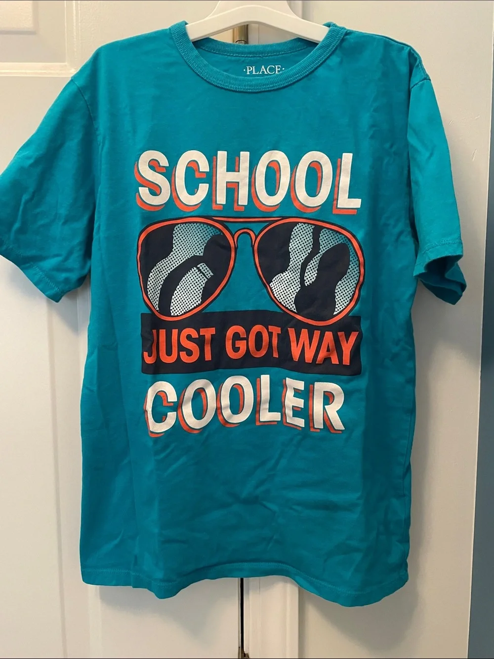 The Children's Place Teal Graphic 'School Just Got Way Cooler' Tee